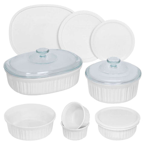 White Round and Oval Bakeware