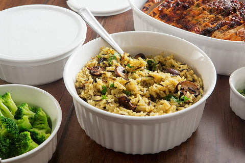 White Round and Oval Bakeware